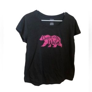 Queen of the Wild T Shirt Black Large Women’s